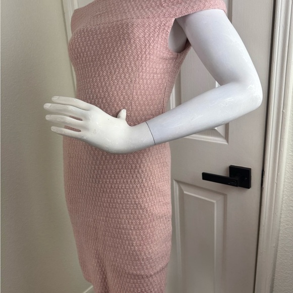 The Swan Elegant Pink Off-Shoulder Dress Size Small #194 - Picture 3 of 11